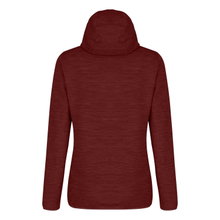 Salewa Hybrid Fleece Jacket Nuvolo Alpinewool with Hood (4-way stretch, warm, breathable) red Women